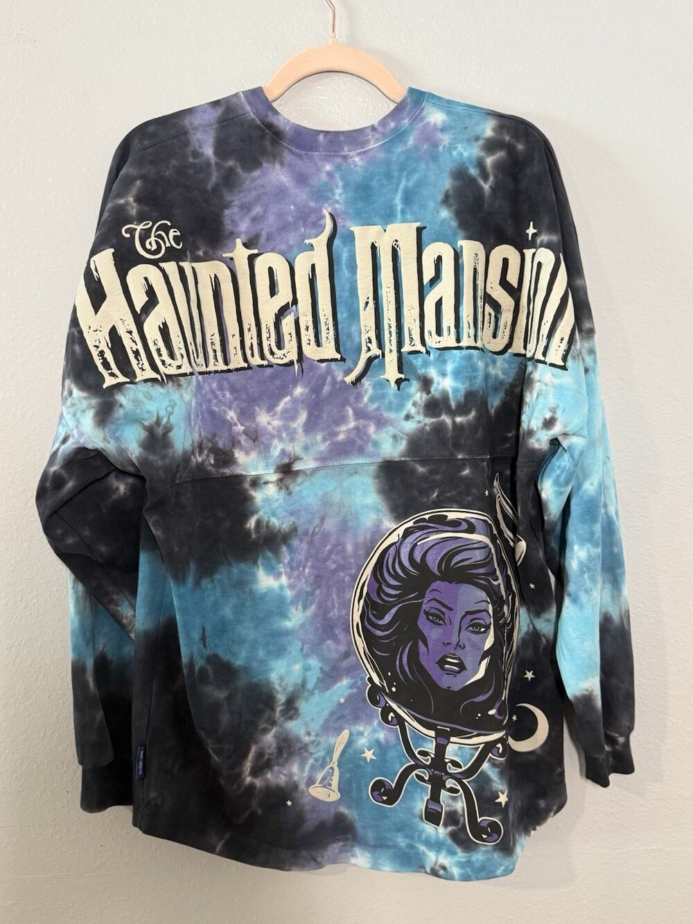 Disney Haunted Mansion Spirit Jersey, Long Sleeve Tie-Dye, Size S Unisex, Witchy